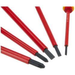 Screwdriver Set Facom Protwist Isolated 1000V AT5VE.PB Flat Pozidriv 5 Pieces