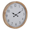 Wall Clock White Wood 60 x 60 x 6,5 cm