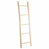 Free-Standing Towel Rack Beige Teak 48 x 8 x 180 cm