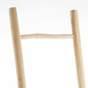 Free-Standing Towel Rack Beige Teak 48 x 8 x 180 cm