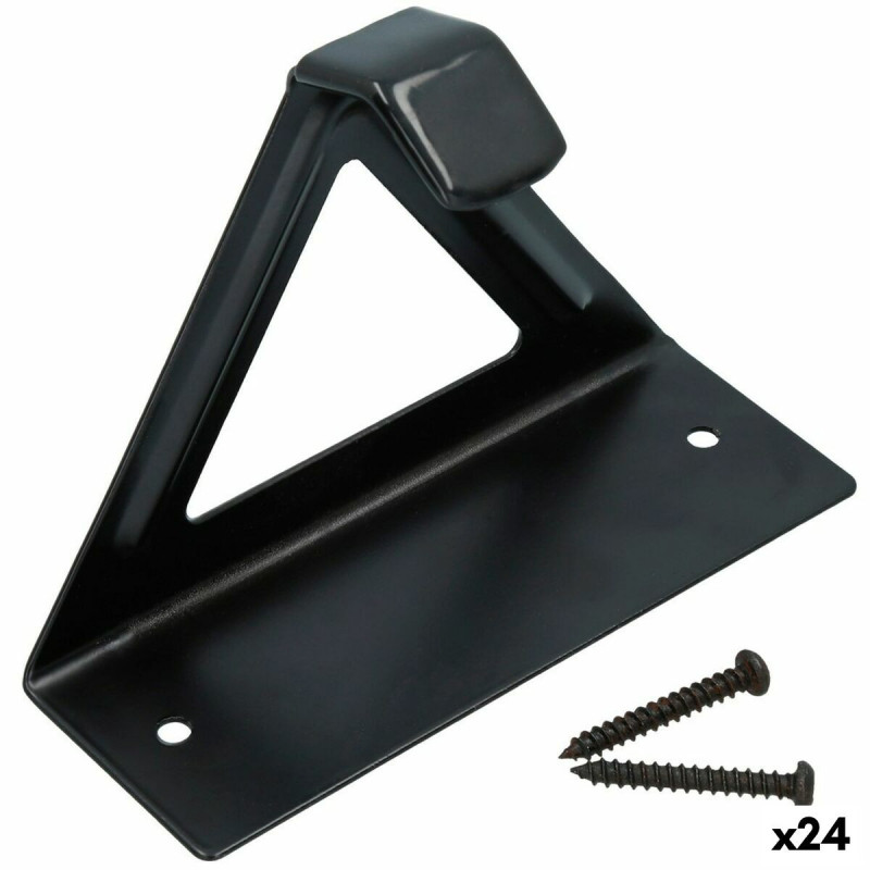 Wall Mount for Bicycle Aktive Black Metal 15,5 x 12 x 5,5 cm (24 Units)