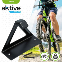 Wall Mount for Bicycle Aktive Black Metal 15,5 x 12 x 5,5 cm (24 Units)