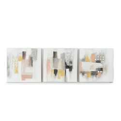 Painting DKD Home Decor 60 x 2,8 x 60 cm Abstract Modern (3 Pieces)