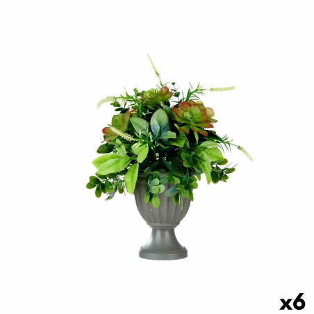 Decorative Plant Wineglass Plastic 25 x 36 x 25 cm (4 Units)