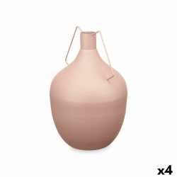 Vase Caraffe Sand Steel 24 x 40 x 24 cm (4 Units)