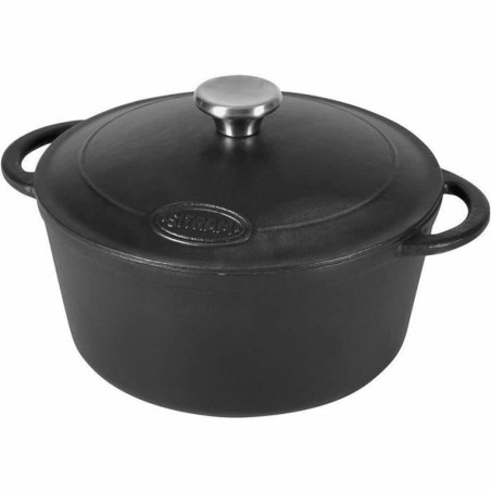 Saucepan Sitram Black Cast Iron 4 L Ø 24 x 12 cm