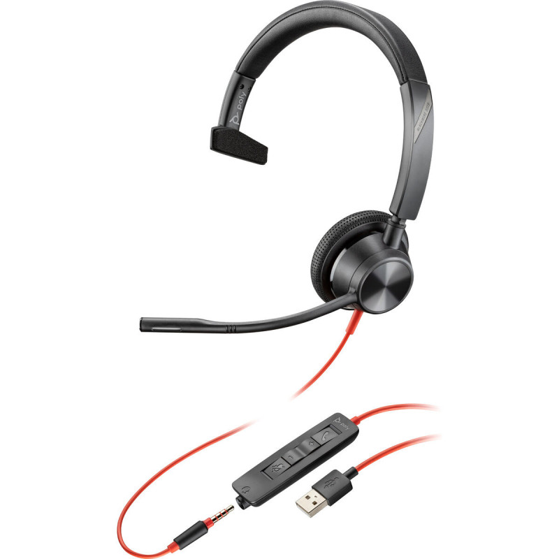 Headphone with Microphone HP Blackwire 3315 Black