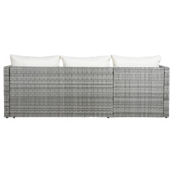 Garden sofa DKD Home Decor Aluminium Crystal synthetic rattan 195 x 130 x 62 cm