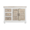 Sideboard DKD Home Decor White Natural Wood Mango wood 122 x 25 x 91 cm