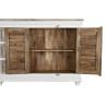 Sideboard DKD Home Decor White Natural Wood Mango wood 122 x 25 x 91 cm