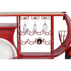 Bottle rack Home ESPRIT Red Metal 165 x 60 x 100 cm