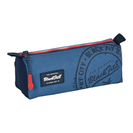 School Case BlackFit8 Stamp Blue (21 x 8 x 7 cm)