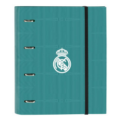 Ring binder Real Madrid C.F. White Turquoise Green 27 x 32 x 3.5 cm (30 mm)