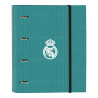 Ring binder Real Madrid C.F. White Turquoise Green 27 x 32 x 3.5 cm (30 mm)