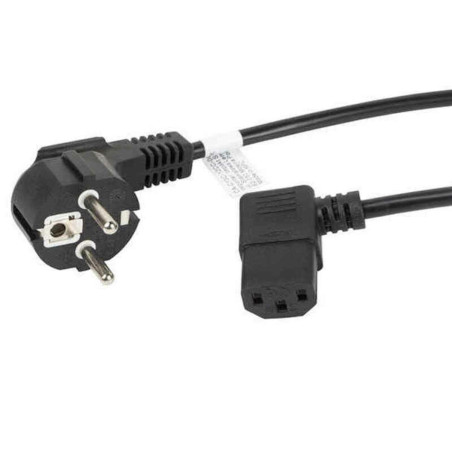 Power Cord Lanberg SCHUKO CEE 7/7 A IEC320 C13 Black