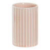 Toothbrush Holder DKD Home Decor Pink Plastic Stoneware 7,2 x 7,2 x 11,5 cm