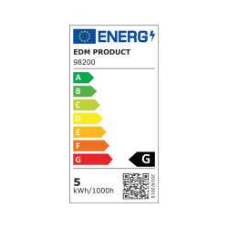 Pack of 3 LED bulbs EDM G 5 W E14 400 lm Ø 4,5 x 8 cm (3200 K)