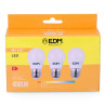 Pack of 3 LED bulbs EDM G 5 W E27 Ø 4,5 x 8 cm (3200 K)