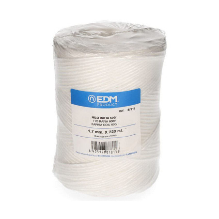 Cotton reel EDM White Raffia polypropylene