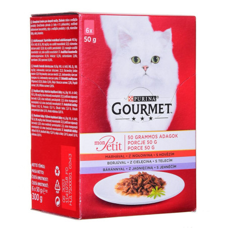 Cat food Purina Gourmet Salmon Tuna 6 x 50 g