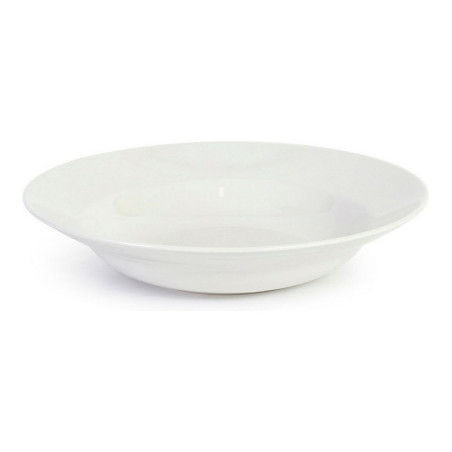 Pasta Dish La Mediterránea Bari White Stoneware (ø 29 cm)