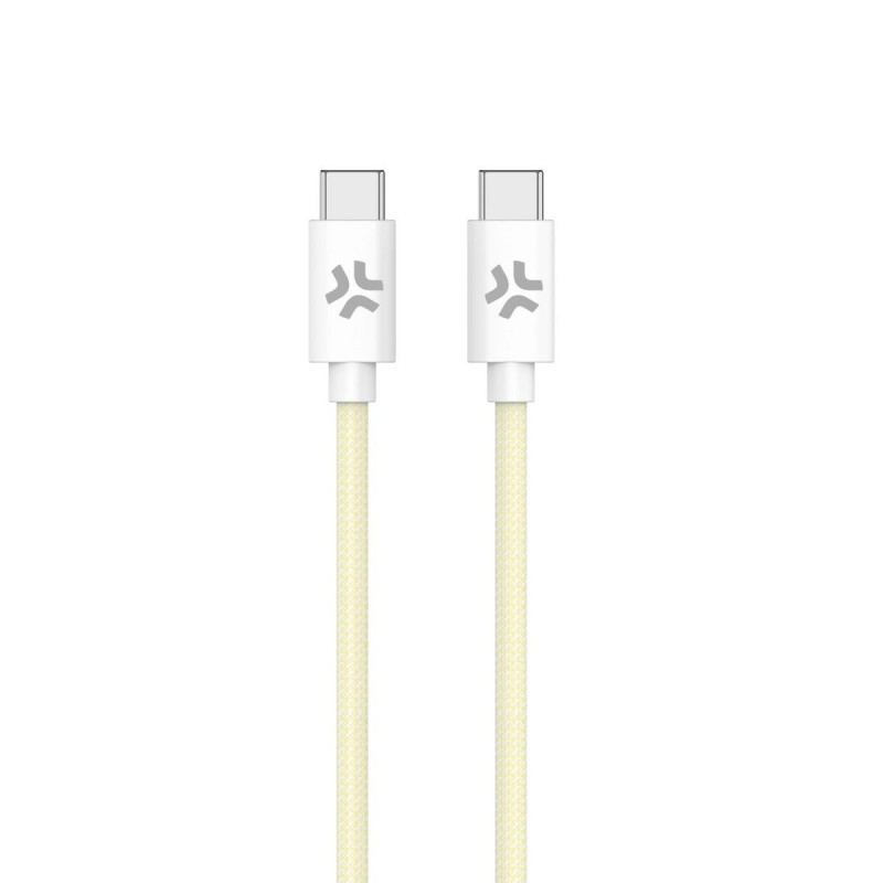 USB-C Cable Celly USBCUSBCCOTTYL Yellow 1,5 m