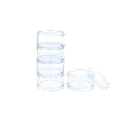 Mixing container Eurostil PLASTICO TUBO Transparent (5 uds)