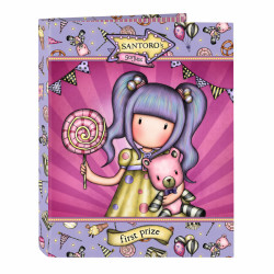 Ring binder Gorjuss First prize Lilac A4 (26.5 x 33 x 4 cm)