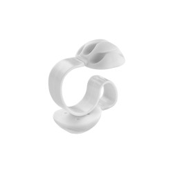 Cable holder Inofix Adhesive Clip Triple White