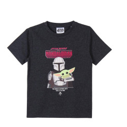 Child's Short Sleeve T-Shirt The Mandalorian Black