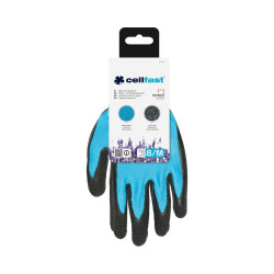 Gardening gloves Cellfast Blue Natural rubber M 8