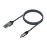 USB A to USB-C Cable Aisens A107-0630 50 cm Grey (1 Unit)