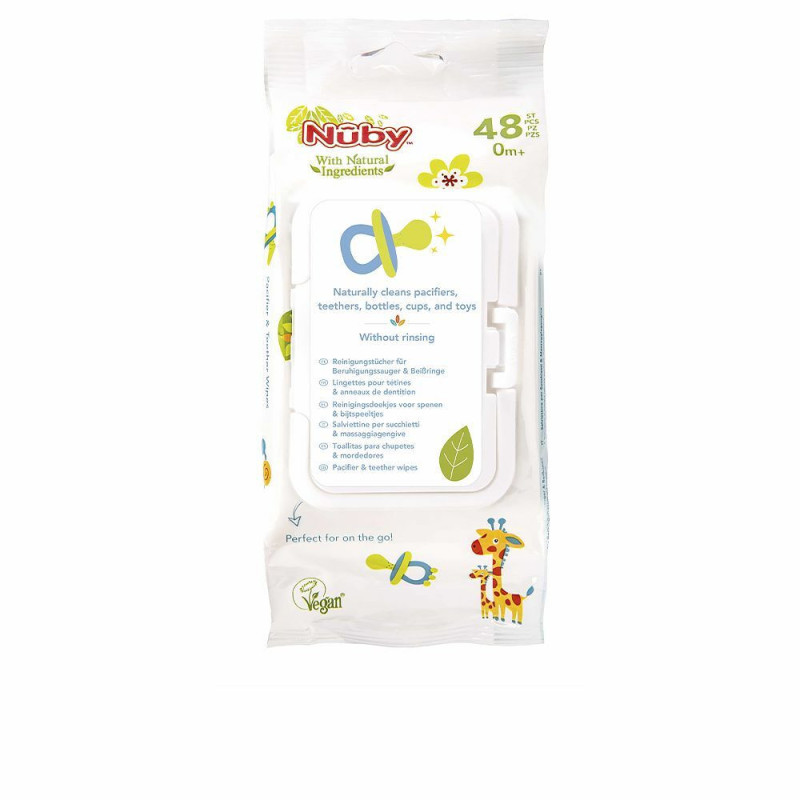 Sanitizing Wet Wipes Nûby Pacifier 48 Units