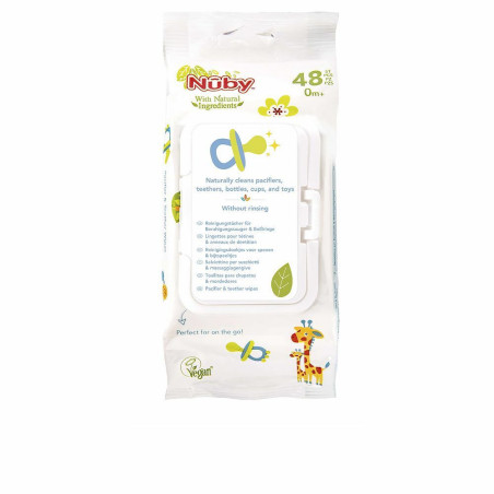 Sanitizing Wet Wipes Nûby Pacifier 48 Units