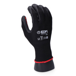 Work Gloves EDM Nitrile Metal Industrial Black Lycra