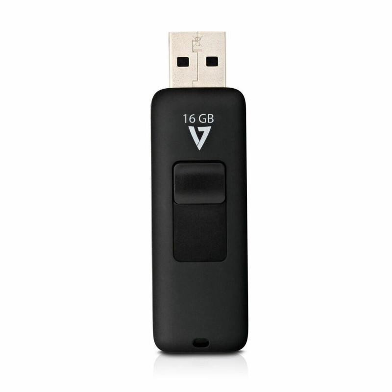 Micro SD Memory Card with Adaptor V7 Black 16 GB