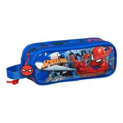 School Case Spiderman Great power Blue Red 21 x 8 x 6 cm