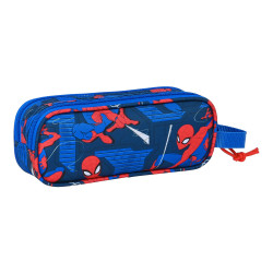 School Case Spiderman Great power Blue Red 21 x 8 x 6 cm