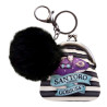 Purse Keyring Gorjuss A little more tea Purple Pompom