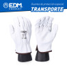 Work Gloves EDM Transporter White Cowhide