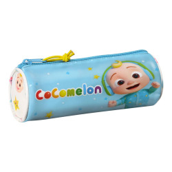 Cylindrical School Case CoComelon White Multicolour (20 x 7 x 7 cm)