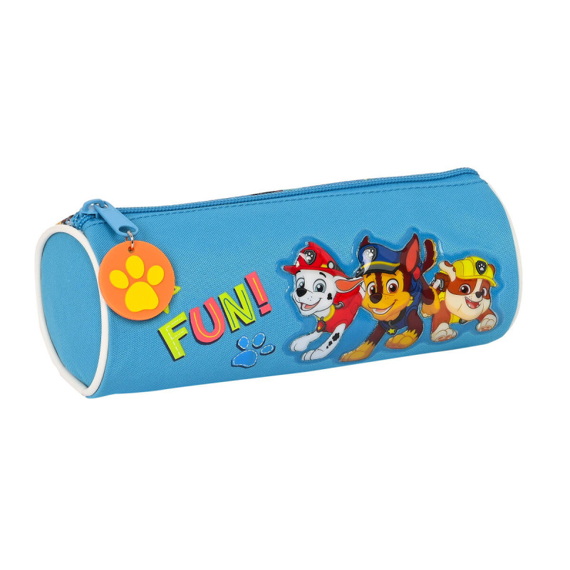 Cylindrical School Case The Paw Patrol Friendship Blue (20 x 7 x 7 cm)