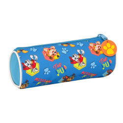 Cylindrical School Case The Paw Patrol Friendship Blue (20 x 7 x 7 cm)