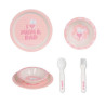 Children’s Dinner Set Safta Love Polyurethane (4 Pieces)