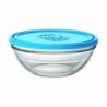 Round Lunch Box with Lid Duralex FreshBox Blue 2,4 L (4 Units)