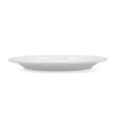 Flat plate Bidasoa Glacial Ceramic White (Ø 26 cm) (Pack 4x)