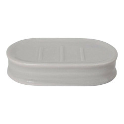 Bath Set 89457 Waves Ceramic Grey Metal (3 pcs)