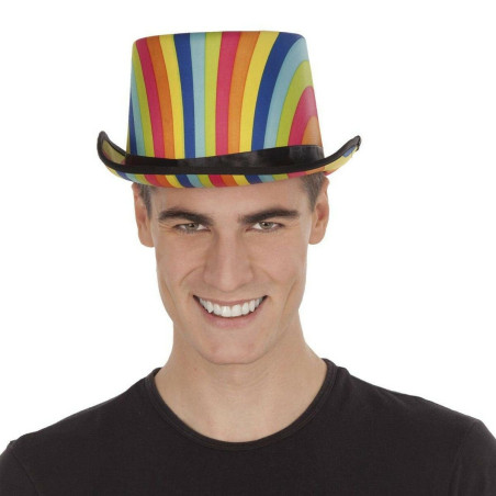 Top hat My Other Me Rainbow One size