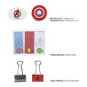 Stationery Set The Avengers Grey (12 pcs)