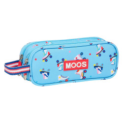 Double Carry-all Rollers Moos M513 Light Blue Multicolour (21 x 8 x 6 cm)